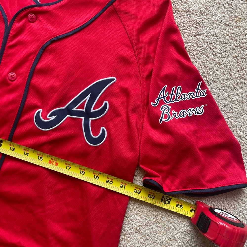 Genuine Merchandise Dynasty ATL Brave's Men's Button-Down Jersey Shirt Size XL - Picture 2 of 6